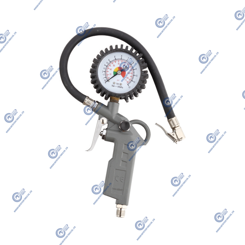 Pistolet d'inflator de pneu de pneu de forme de pistolet TG-05 avec manomètre